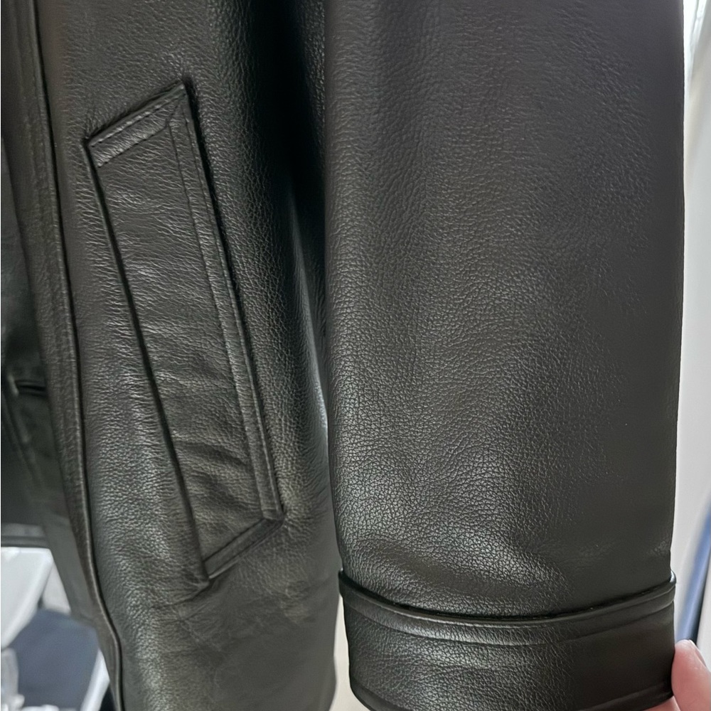 Express (Formerly Structures) Leather Jacket - Me… - image 6